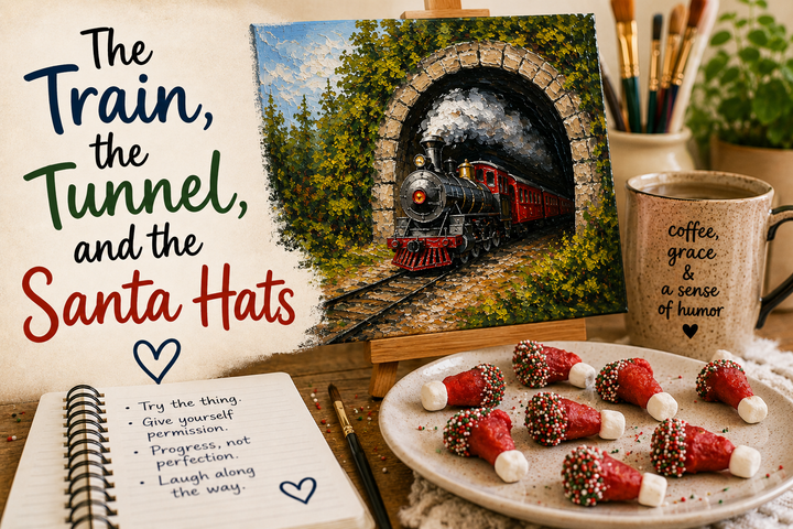 The Train, the Tunnel, and the Santa Hats